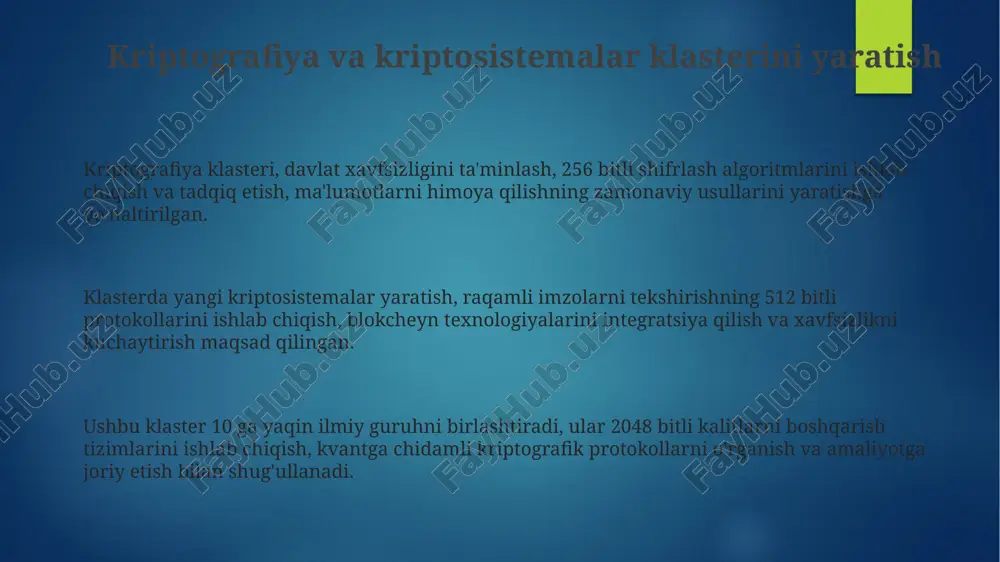 kriptografiya va kriptosistemalar klasterini yaratish - Page 3