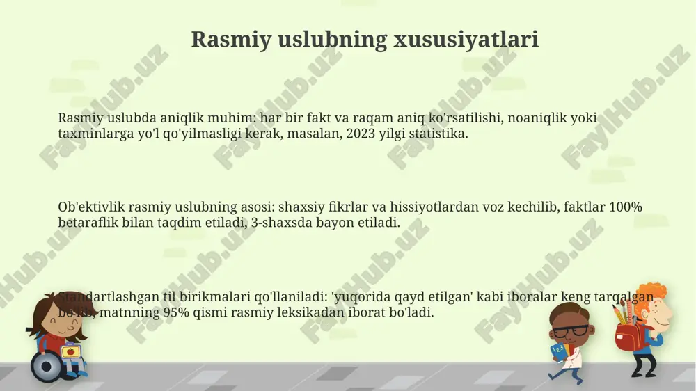 rasmiy uslubning xususiyatlari - Page 3