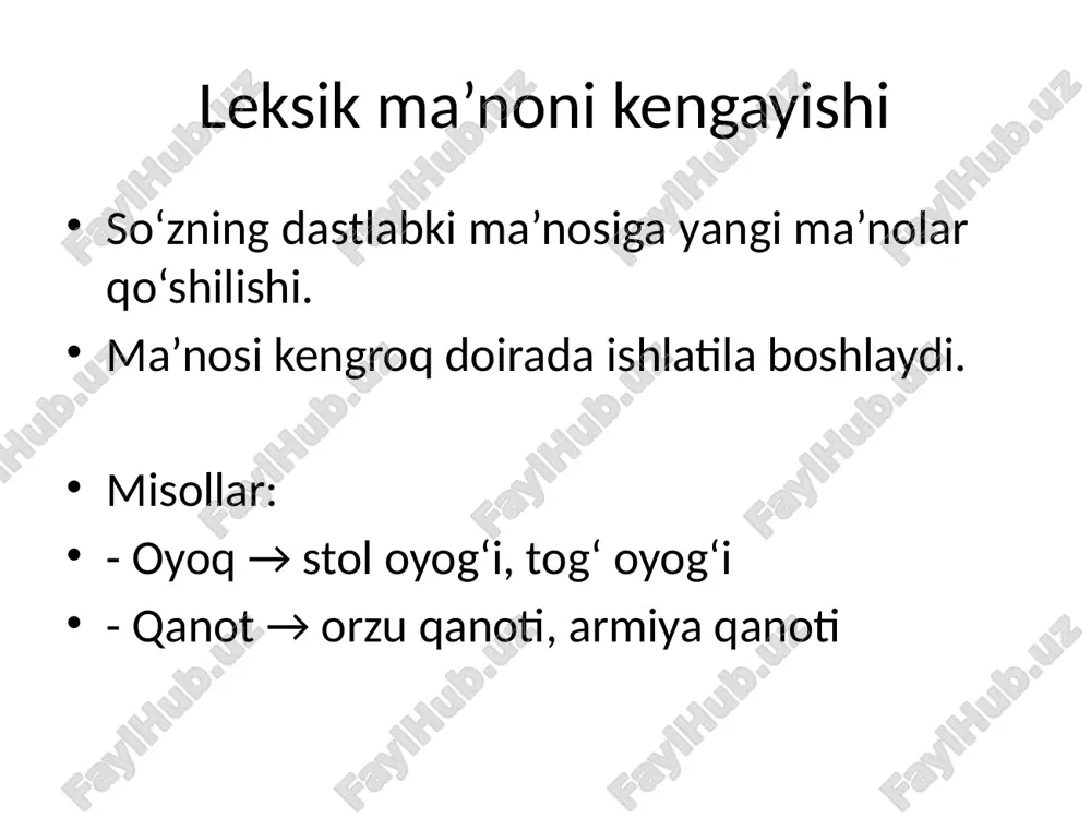 leksik maʼno kengayishi - Page 3