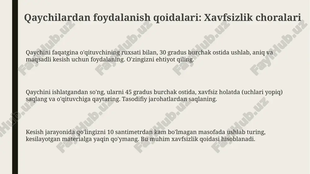 qaychidan foydalanish qoidalari - Page 3