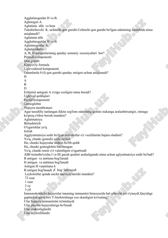 n qaysi biri t-limfotsitlarga xos ekanligini ko'rsating? ular hujayra immunitetni ta'minlaydi ular plazma hujayralariga bo'linadi ular makrofaglardir ular neytrofillardir pnevmoniya bilan og'rigan bemorning umumiy qon tekshiruvi leykotsitlar umumiy sonining oshganligini aniqladi.bu hodisa nima deb ataladi? leykotsitoz pinotsitoz leykopeniya anizotsitoz