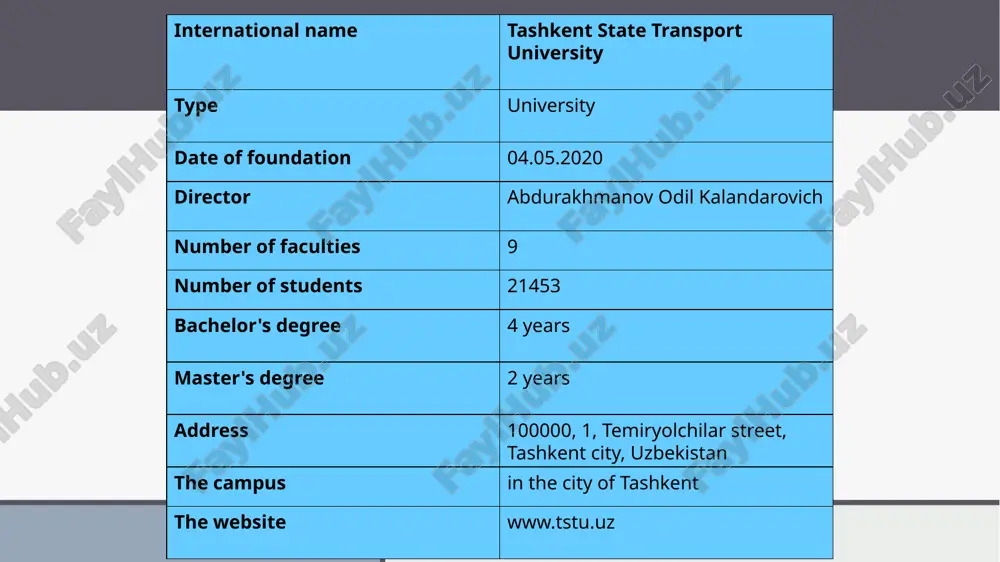 tashkent state transport university - Page 3