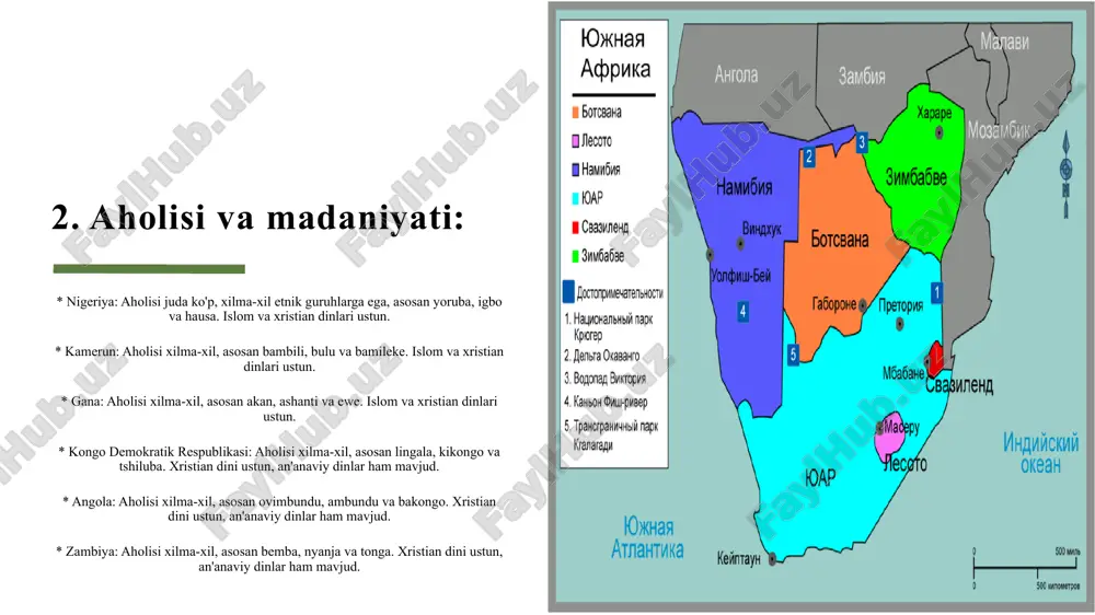 janubiy afrika tgr o'lkalariga qiyosiy tavsif - Page 3