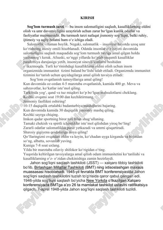 shaxsiy gigiyena qoidalariga bolalar juda yoshligidanoq odatlanishi zarur. kuniga dush qabul qilish yaxshi odat. uyda dush boʻlmasa, badanning ochiq, ayniqsa, koʻp terlaydigan joylarini, qoʻltiq va koʻkrak ostini issiq suv bilan sovunlab yuvish lozim. oʻringa yotishdan oldin oyoqni yuvish, agar barmoq burmalarida chaqalangan, bichilgan joylar boʻlsa davolatish kerak. ogʻiz boʻshligʻini toza tutish faqat tishlarning sogʻlom boʻlishini taʼminlabgina qolmay, balki ichki aʼzolardagi kasalliklarning oldini olishda ham muhim. tishni har kuni ertalab yuvishga, shuningdek, ovqatlangandan keyin ogʻizni chayishga odatlanish kerak; agar ogʻiz hidlansa, darhol vrachga koʻrinish zarur. shaxshi gigiyeniyaga umumiy gigiyena tadbirlaridan tashqari, jinsiy aʼzolar parvarishi ham kiradi; buni bola balogʻatga yetganida emas, aksincha, bola tugʻilganidanoq muntazam amalga oshirish kerak. ichki kiyim toza boʻlishi, har kuni yoki kunora paypoqni almashtirib turish sh.g. da juda muhim; badan, kiyimkechak, turar joy, oshxona, ish joyi va boshqalarning toza boʻlishiga eʼtibor berish kerak (qarang gigiyena). har bir oila aʼzosining sochigʻi, koʻrpatoʻshagi alohida boʻlishi, koʻrpayostiq jildi, choyshabni haftada …