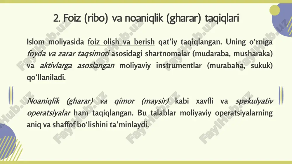 islom moliya bozorini tartibga solishning o‘ziga xos jihatlari. - Page 3