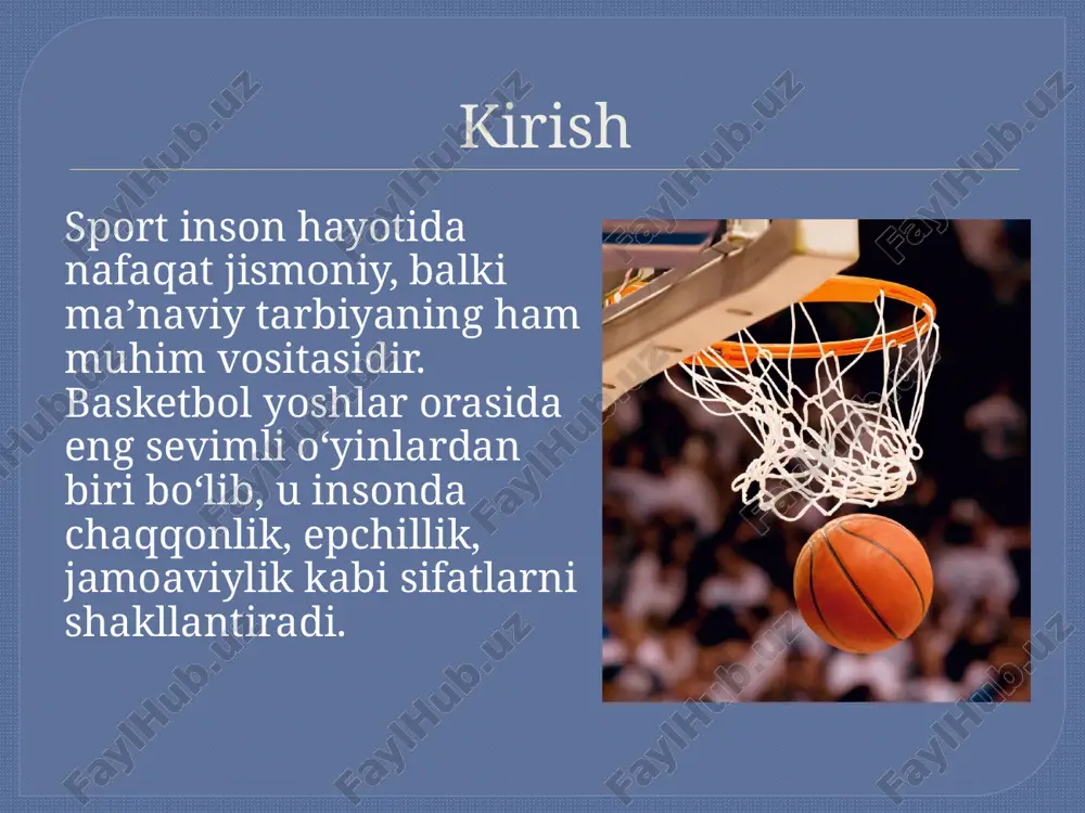 basketbol sport turining rivojlanish tarixi - Page 3