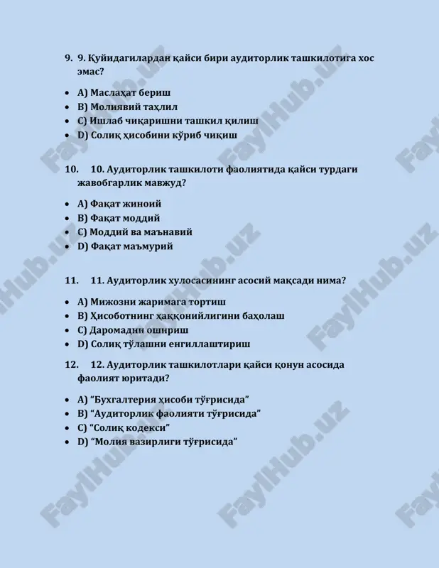 auditorlik tashkilotlarining professional xizmatlari - Page 3