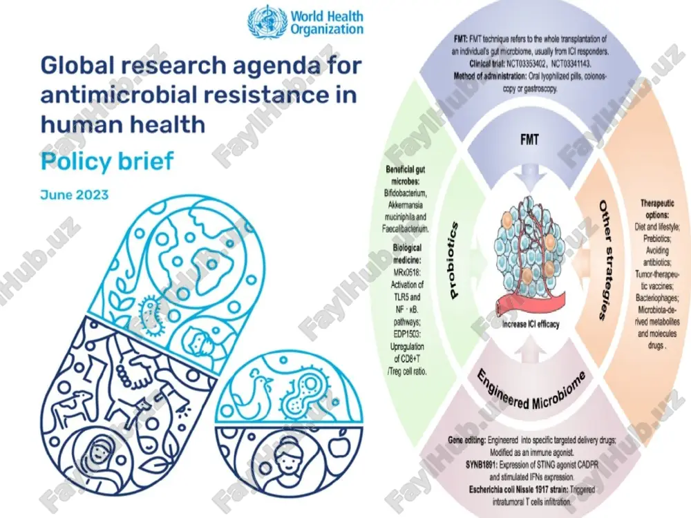 r orqali “yutish” imkoniyatlari ham o‘rganilmoqda. talabalar uchun: “microbe–crop interaction” (“mikroba o‘simlik aloqasi”) bo‘yicha qisqa misollar bilan tayyor bo‘lish foydali bo‘ladi. sun’iy intellekt (ai) va katta ma’lumotlar mikrobiologiyada ma’lumotlar hajmi (genom ma’lumotlari, metagenom ma’lumotlari) ortib borayotganligi sababli, ularni tahlil qilish uchun sun’iy intellekt va mashina o‘rganish usullari qo‘llanilmoqda. masalan, antibiotiklarni kashf qilish jarayonida ai algoritmlari qo‘llanilmoqda — bu jarayon an’anaviy usullarga qaraganda tezroq. xavfsizlik, bioetik va bioxavfsizlik masalalari sintetik biologiya va mikroorganizmlarni maqsadli loyihalash bilan bog‘liq ravishda bioxavfsizlik va etika masalalari ham dolzarb. “dual use research” – ya’ni ilmiy natijalar yaxshi emas, balki zararli maqsadga ham xizmat qilishi mumkinligi haqida muhokamalar mavjud. talaba uchun: “mavjud texnologiyalar xavfsizmi?” degan savol bilan muhokama qo‘shish yaxshi bo‘ladi. e'tiboringiz uchun rahmat image1.jpg image2.jpg image3.jpg image4.jpg image5.jpg image6.jpg image7.jpg image8.jpg image9.jpg image10.jpg image11.jpg image12.jpg image13.jpg image14.jpg image15.jpg image16.jpg image17.jpg image18.jpg image19.jpg image20.jpg image21.jpg image22.jpg image23.jpg image24.jpg