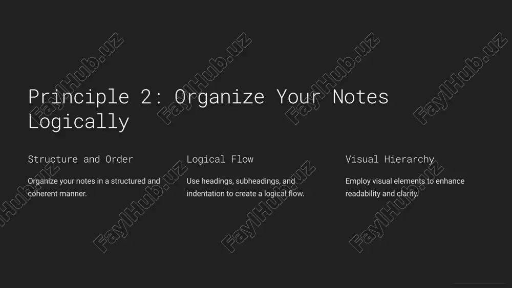 rozan's seven principles of note-taking - Page 3