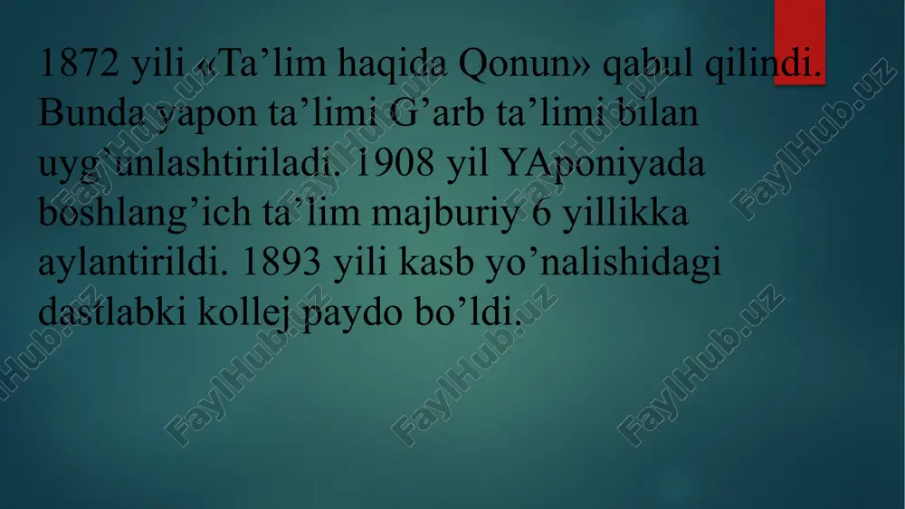 yaponiya ta’limining shakllanishi - Page 3