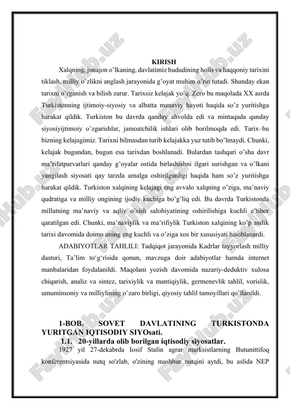 mumkin edi, chunki u davlat etkazib berishlari bilan ishlamagan (ayniqsa chet eldan). aytish joizki, badavlat dehqonlarga "hashamatli soliq" solingan - ular ko'proq don topshirishgan. sanoatni isloh qilish va pul ish haqini tiklash 20 -yillarning boshlarida sanoatni tubdan isloh qilish zarurati tug'ildi. xuddi shu sanoat korxonalarini birlashtirgan mustaqil ishonchlar paydo bo'ldi. ishonchlar rahbariyati nima ishlab chiqarish, qaerda va qanday qilib savdo bozorini shakllantirish to'g'risida mustaqil qarorlar qabul qildi. trest tarkibiga kiruvchi korxonalar davlat yordamisiz qolib, o'z-o'zini moliyalashtirishga to'liq o'tdilar, ya'ni. davlat byudjetiga belgilangan badal to'lab, daromadni mustaqil tasarruf etishi mumkin edi. sindikatlar yana bir yangi tashkilotga aylandi. ular ishonchni ixtiyoriy ravishda birlashtirib, ulgurji savdo bilan shug'ullanishgan. bularning barchasi mamlakatda pul ish haqini tiklash, ishlarni o'zgartirishdagi "tekislash" va cheklovlarni bartaraf etish, majburiy mehnat xizmatini bekor qilish imkonini berdi. 1924 yildan 1929 yilgacha mamlakatda ishchilar va ishchilar soni 5,8 milliondan 12,4 milliongacha oshdi. nep odamlarga biznes bilan shug'ullanishga ruxsat berdi 20-yillarning o'rtalariga kelib, …