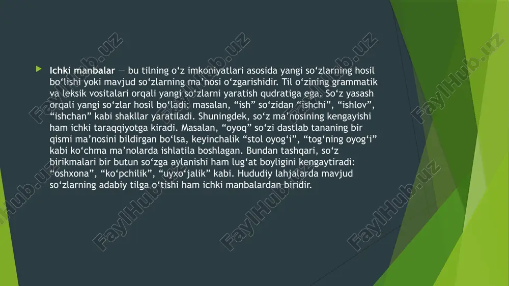 lug‘aviy sath taraqqiyotining ichkivatashqi manbalari. - Page 3