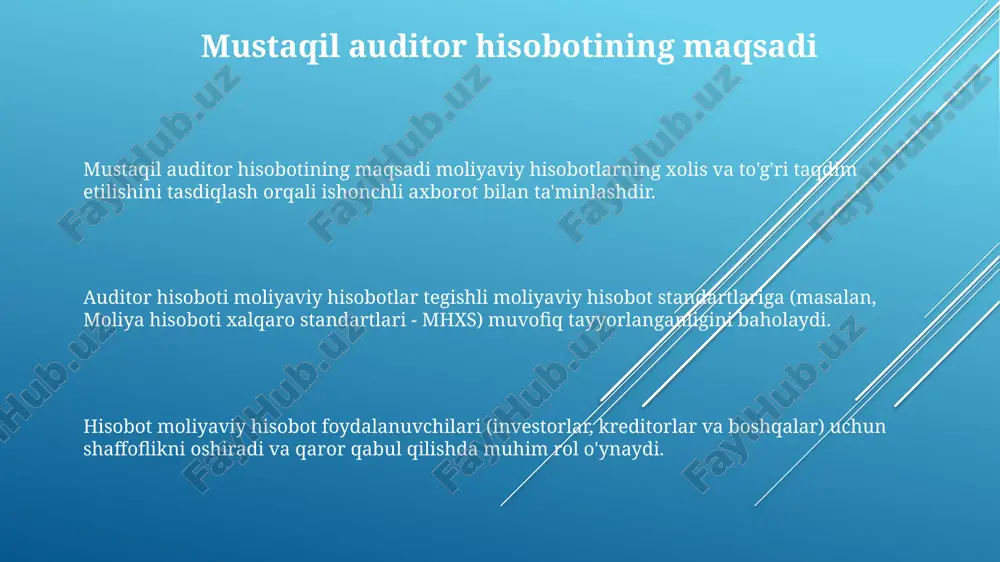 mustaqil auditorlik hisoboti - Page 3