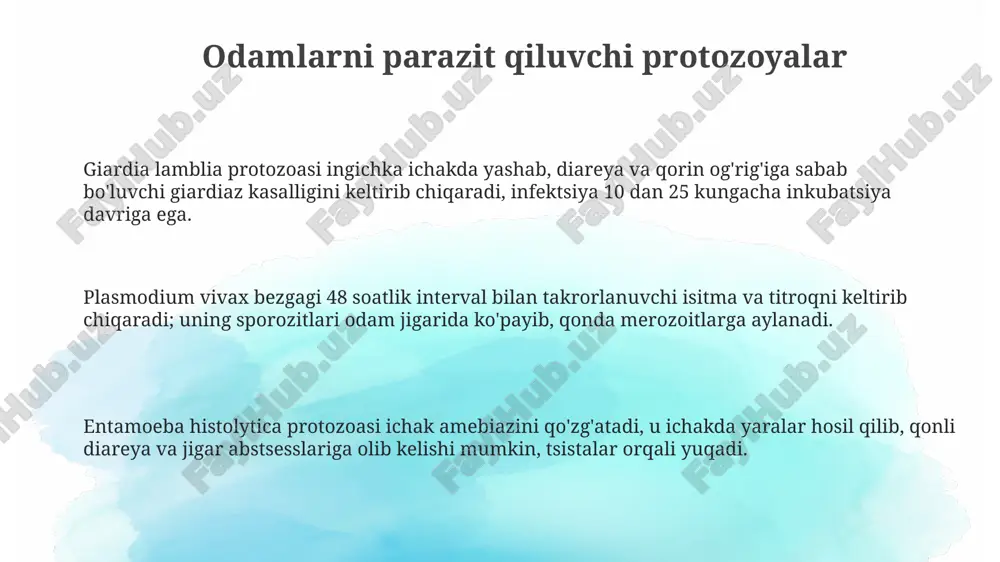 odamlarni parazitlaydigan protozoylar - Page 3