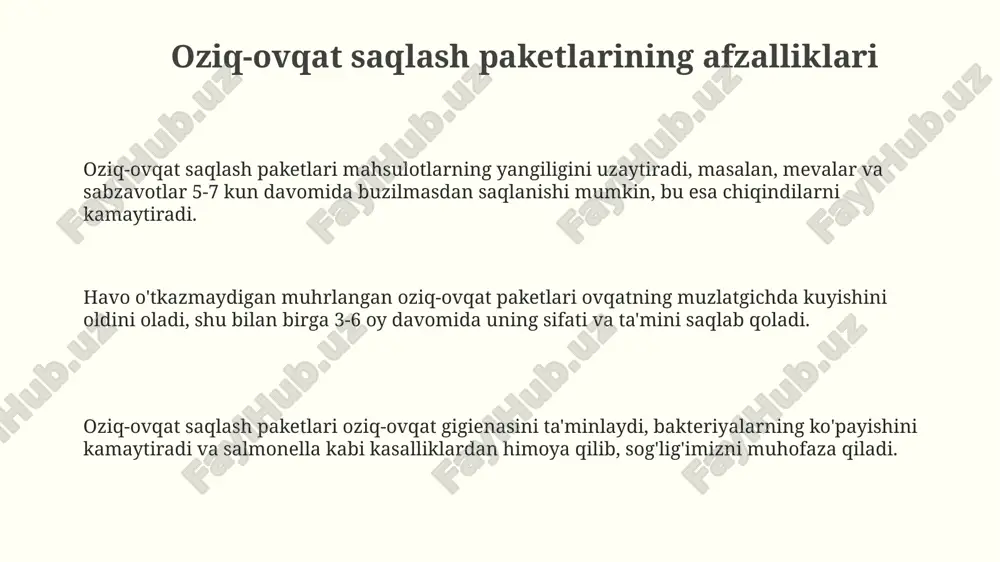 oziq-ovqat saqlash paketlari - Page 3