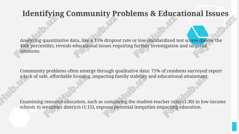 report writing on community problems and educational issues - Page 3