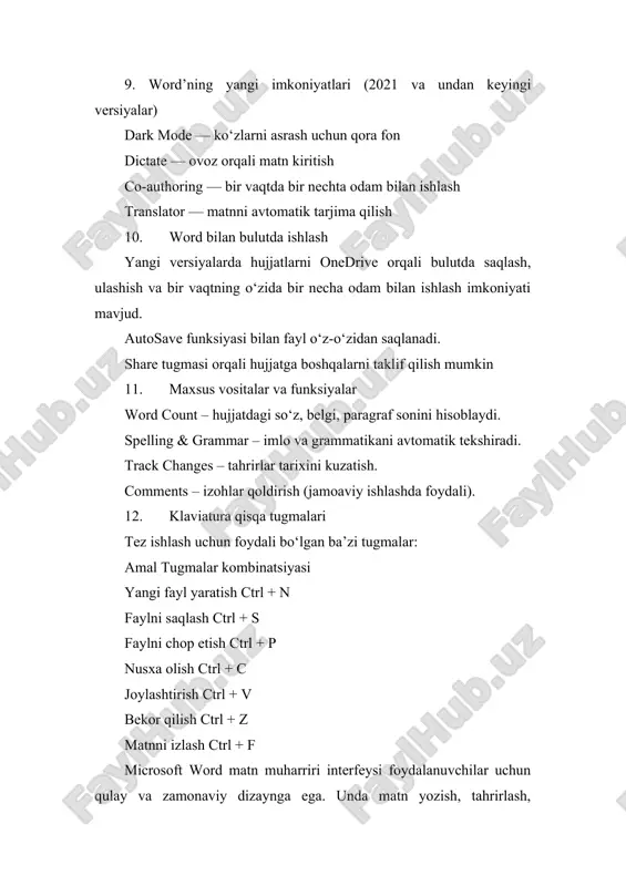 microsoft office matn muharriri interfeysi - Page 3