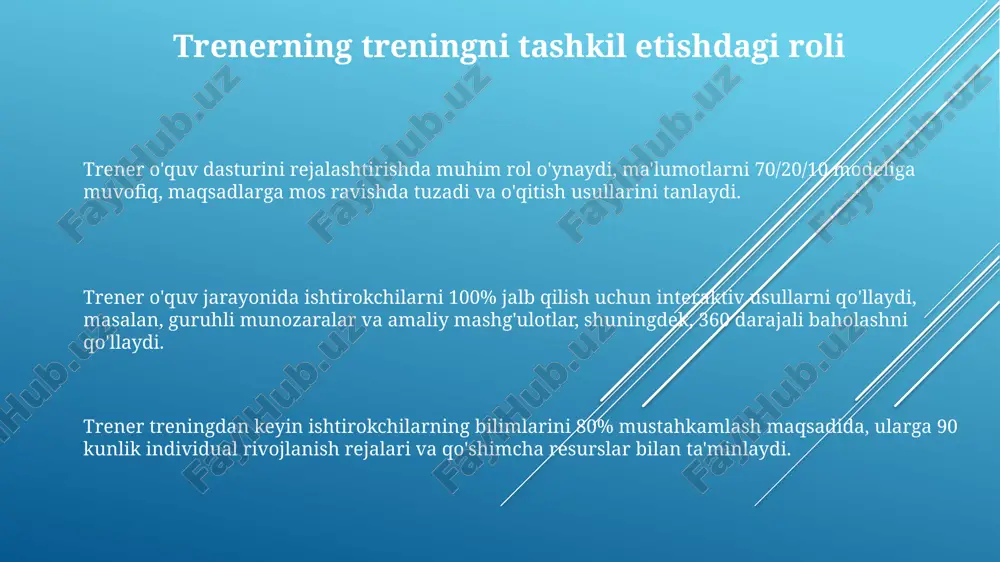 trening tashkil etishda trenerning faoliyat - Page 3