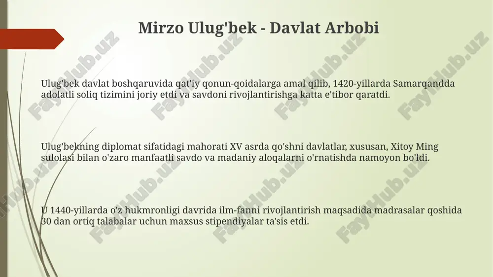 mirzo ulug'bek-davlat arbobi va buyuk olim - Page 3