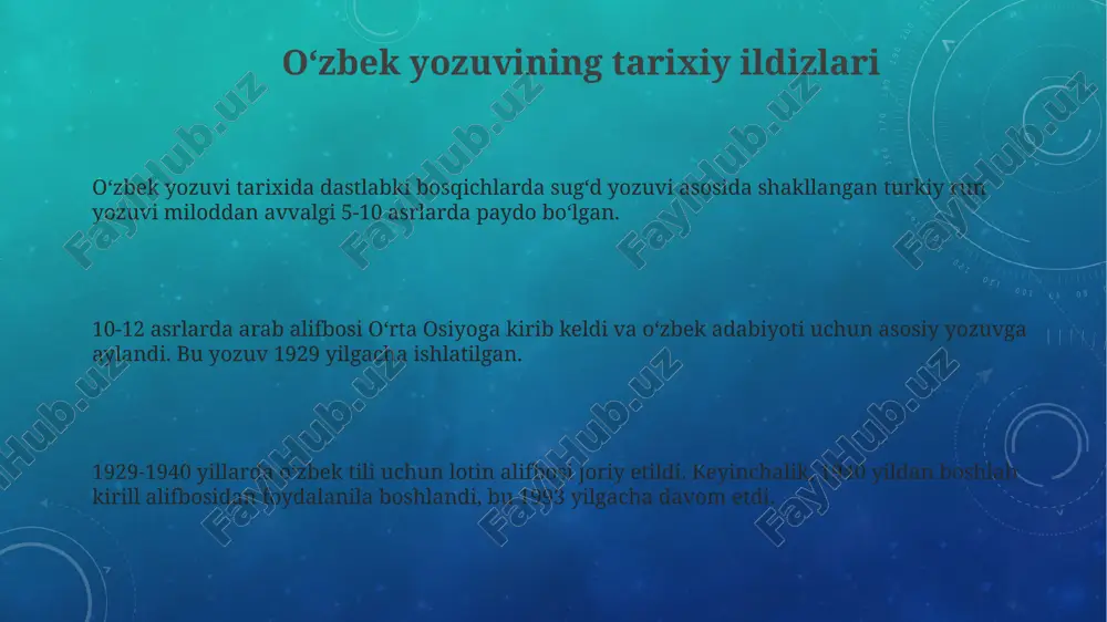 oʻzbek yozuvlari tarixi - Page 3