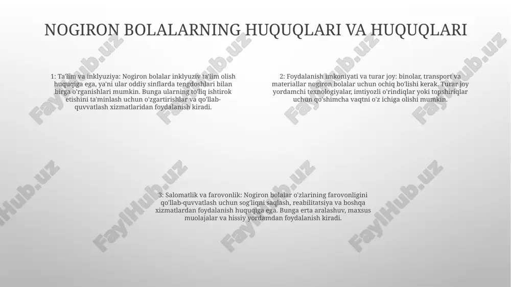 xulq-atvorni qo'llab-quvvatlash uchun individual rejalarni ishlab chiqishga va muammoli xatti-harakatlarni samarali hal qilish uchun dalillarga asoslangan amaliyotlardan foydalanishga qaratilgan. ta'rif: ijobiy xulq-atvorni qo'llab-quvvatlash (pbs) - rivojlanishda nuqsonlari bo'lgan shaxslarda qiyin xatti-harakatlarning oldini olishga va ijobiy xatti-harakatlarni targ'ib qilishga qaratilgan faol strategiyalar va tadbirlar to'plami. muhimligi: pbs barcha talabalarning, shu jumladan xatti-harakatlari qiyin bo'lganlarning muvaffaqiyatli ishtirokini qo'llab-quvvatlaydigan inklyuziv ta'lim muhitini yaratish uchun juda muhimdir. hamkorlik munosabatlari va hamkorlik 1. ishonch va hurmatni mustahkamlash: barcha manfaatdor tomonlar, jumladan, talabalar, oilalar, o'qituvchilar va ma'murlar o'rtasida ishonch va hurmat madaniyatini rivojlantirish muvaffaqiyatli hamkorlik uchun asos yaratadi 2. samarali muloqot: aniq va ochiq aloqa kanallarini o'rnatish samarali hamkorlik uchun juda muhimdir. muntazam uchrashuvlar, umumiy kalendarlar va onlayn platformalar ma'lumot almashish, muammolarni hal qilish va qarorlar qabul qilishni osonlashtiradi 3. umumiy maqsadlarni belgilash: hamkorlar o'z maqsadlari va vazifalarini muvofiqlashtirganda hamkorlik munosabatlari rivojlanadi. umumiy manfaatlarni aniqlash va umumiy ustuvorliklarni ishlab chiqish orqali manfaatdor tomonlar inklyuziv ta'lim bo'yicha …