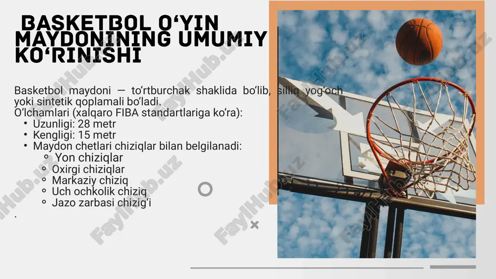 basketbol o‘yin maydoni va o‘yin qoidalari - Page 3
