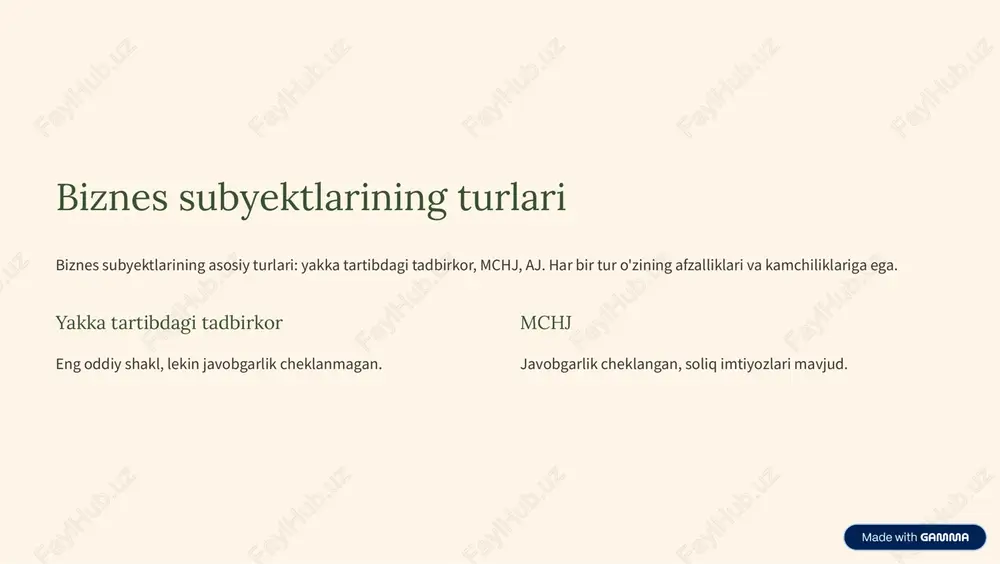 biznes subyekti va uning strukturasi - Page 3