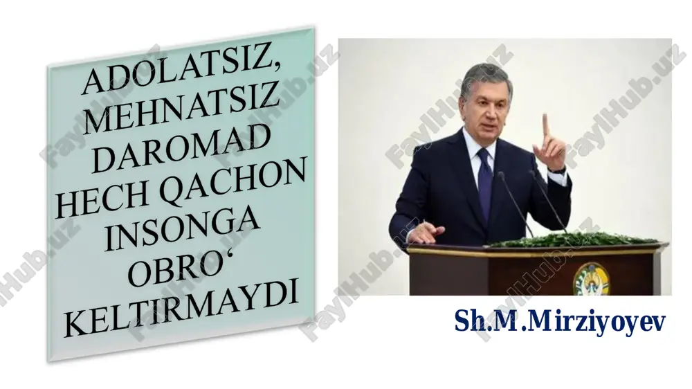 axoʼrlik holati aniqlanmagan. korrupsiyaga qarshi kurashish tarixi har qanday davlat tuzumida eng muhimi – bu qonunlar va tartib qoidalar vositasida ishni shunday tashkil etishki, mansabdor shaxslar qing`ir y`ol bilan boylik orttira olmasin” endmund berk arastu sitseron piter aygen “u boy viloyatga kambag`al bo`lib kelib, kambag`al viloyatdan boy bo`lib ketdi” “korrupsiya barq urayotgan jamiyatda ozodlik uzoq vaqt hukm surishi mumkin emas” “korrupsiya – bu shaxsiy naf ko`rish yo`lida davlat hokimiyatini suiiste`mol qilish” korrupsiya jinoyatchilikning eng xavfli shakli bo‘lib, alohida belgilarga ega: bir tomondan, u tizimli hodisa sifatida uyushgan, g‘arazli, iqtisodiy hamda kasbiy jinoyatchilikning tarkibiy qismi hisoblanadi va ular bilan bevosita bog‘liqdir. ikkinchi tomondan, u jinoiy javobgarlik nazarda tutilgan aniq jinoyatlar majmui hisoblanadi. aflotun va arastu siyosiy kategoriya sifatida tan olishgan. h.makiavelli esa uni davlatning fuqarolar fazilatlarini (fuqarolikni) buzuvchi umumiy illatidan dalolat beradigan omil deb hisoblagan. sh.montesk’e “yaxshi siyosiy tartib va yoki tizimni yaroqsiz holga keltiradigan jarayon” deya ta’riflaydi korrupsiya – jamiyatni …