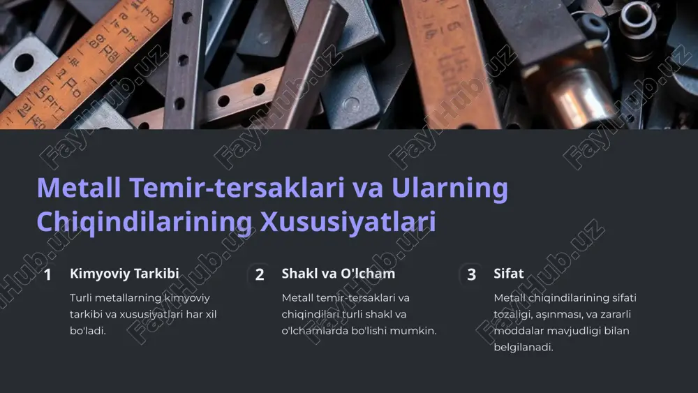 metalltemir-tersaklari va ularning chiqindilarini qattiqmuhitdaboyitish - Page 3