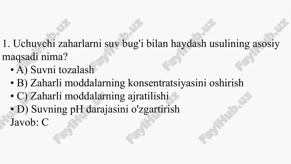 uchuvchi zaharlarni suv bug'i bilan haydash usulining validasiyasi - Page 3