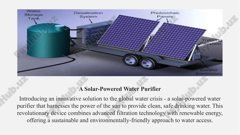 ss to clean water for thousands of uzbek households. pros of bringing to uzbekistan(robotic gardening assistant) increased crop yields the robotic gardening assistant's precise watering and intelligent monitoring can lead to higher crop yields, benefiting uzbekistan's agricultural sector. reduced labor costs automating routine gardening tasks can help uzbekistan's farmers reduce labor costs and reallocate resources to other areas of their operations. water conservation the system's efficient water usage can contribute to uzbekistan's efforts to manage its water resources more sustainably. cons of bringing to uzbekistan (a solar-powered water purifier) initial cost of implementation while the solar-powered water purifier is designed to be an affordable long-term solution, the initial cost of purchasing and installing the system may present a barrier for some rural communities in uzbekistan. securing the necessary funding and resources to roll out this technology on a large scale could be a challenge, particularly in areas with limited economic …