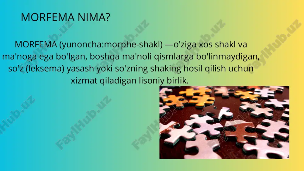 inonim qo'shimchaladir. shaklan bbir xil bo'lib, ma'no jihatidan turli so'z turkumlariga xos so'z yasovchi va shakl yasovchi qo'shimchalar shakldsoh yoki omonim qo'shimchalar deyiladi. 16 sinonim qo'shimchalar ot yasovchi -chi va -shunos sifat yasovchi qo'shimchalar:be- va ,ba-(bama'ni) -siz va -li (odabsiz) 17