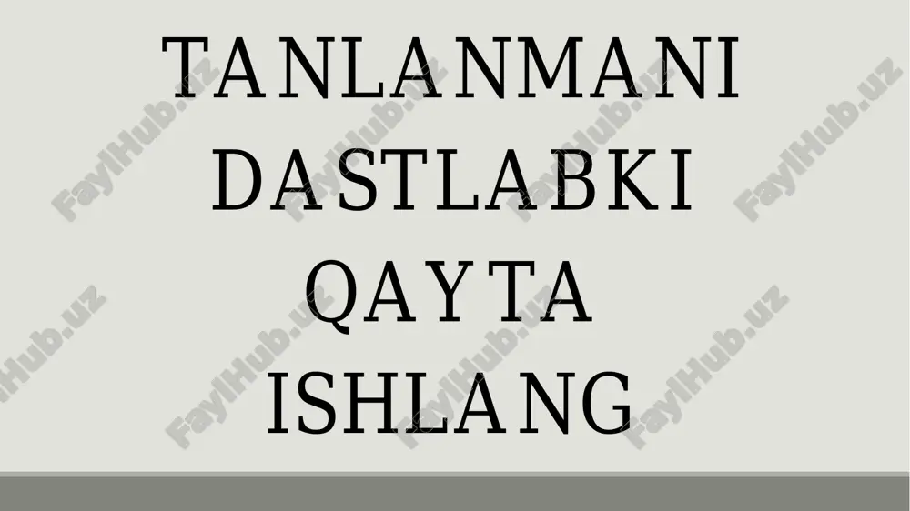 12. tanlanmaning medianasini toping. berilgan tanlanmaning medianasi 2 2 2 1 2 , 2 , n n me n x x agar n juft x x agar n toq                            formula orqali hisoblanadi. berilgan tanlanmamizning taqsimot qonuni quyidagicha: ( )ix 0 1 2 3 4 5 6 7 8 in 2 6 27 45 43 35 30 10 2 demak, berilgan tanlanmamizning medianasi m 4.ex  13. tanlanmaning poligonini chizing. 14. tanlanmaning gistogrammasini chizing. 15. tanlanmaning poligon va gistogrammasini chizing. 0 5 10 15 20 25 30 35 40 45 50 1 2 3 4 5 6 7 8 poligon va gistogramma ryad1 16. tanlanmaning variatsiya koeffitsientini toping. berilgan tanlanmaning variatsiya koeffitsienti 100% s v x   formula orqali hisoblanadi: 1.6 100% 100% …