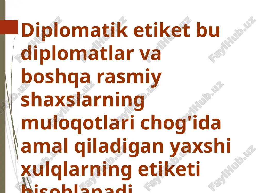 diplomatik protokol va diplomatik etiket - Page 3