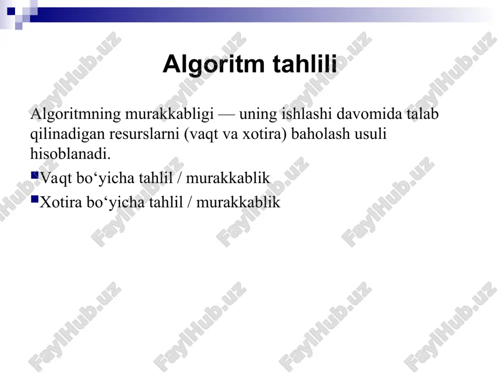 algoritmlarning murakkabliklari va ularni baholash. evklid algoritmi - Page 3