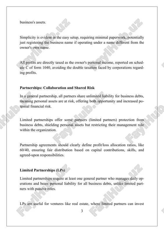 taxation s corporations utilize pass-through taxation, meaning profits and losses are reported on the owner's individual income tax return (form 1040), avoiding corporate income tax rates. shareholders in an s corp pay income tax at their individual rate on the company's profits, with form k-1 detailing their share of income, losses, deductions, and credits from the business. pass-through taxation with an s corp allows owners to pay only self-employment taxes on wages, and not on profits earned that are distributed as dividends to the owners. limited liability companies (llcs): flexibility and protection llcs offer pass-through taxation, meaning profits and losses are reported on the owner's personal income taxes at their individual rate, avoiding double taxation like in c corporations. operating agreements in llcs outline the ownership structure, member responsibilities, and profit/loss distribution, providing crucial internal governance and dispute resolution mechanisms. llcs shield personal assets from business debts and lawsuits, providing …