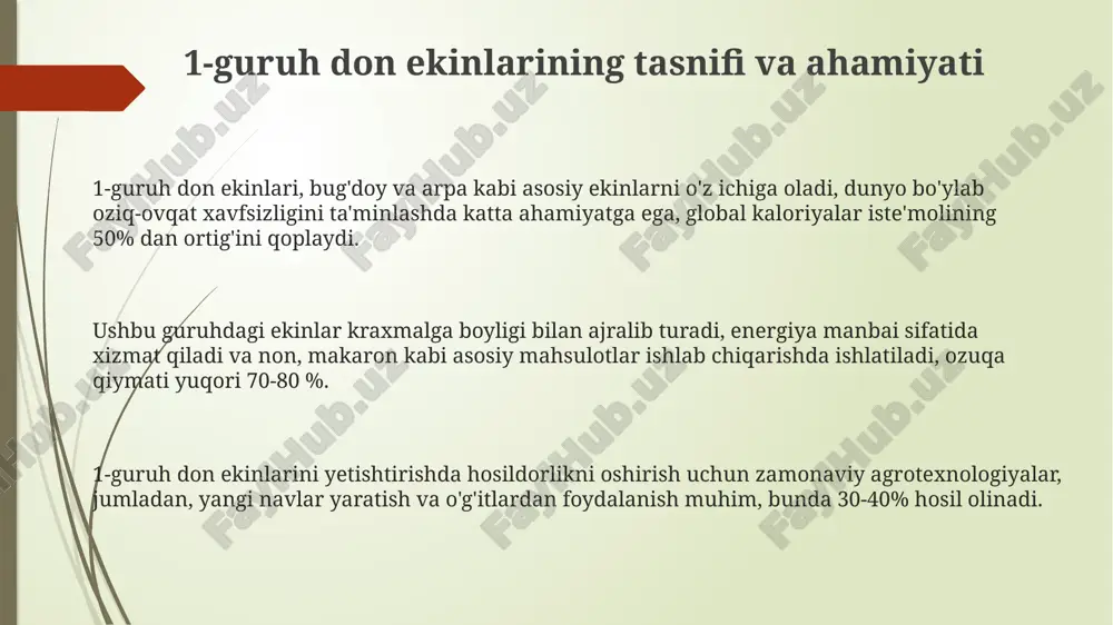 1-guruh don ekinlarining umumiy tavsifi - Page 3