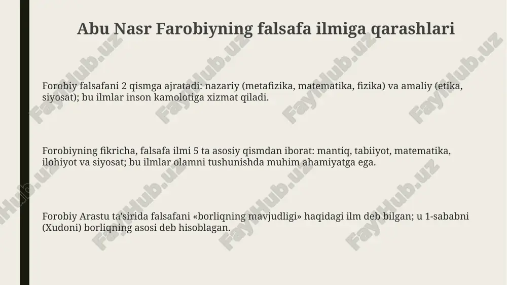 abu nasr farobiy va gʻazzoliyning falsafa ilmiga oid qarashlari - Page 3