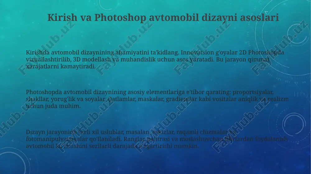 adobe photoshotda avtomobilga dizayn berish - Page 3
