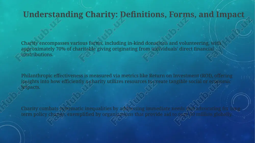 understanding charity: definitions, forms, and impact - Page 3