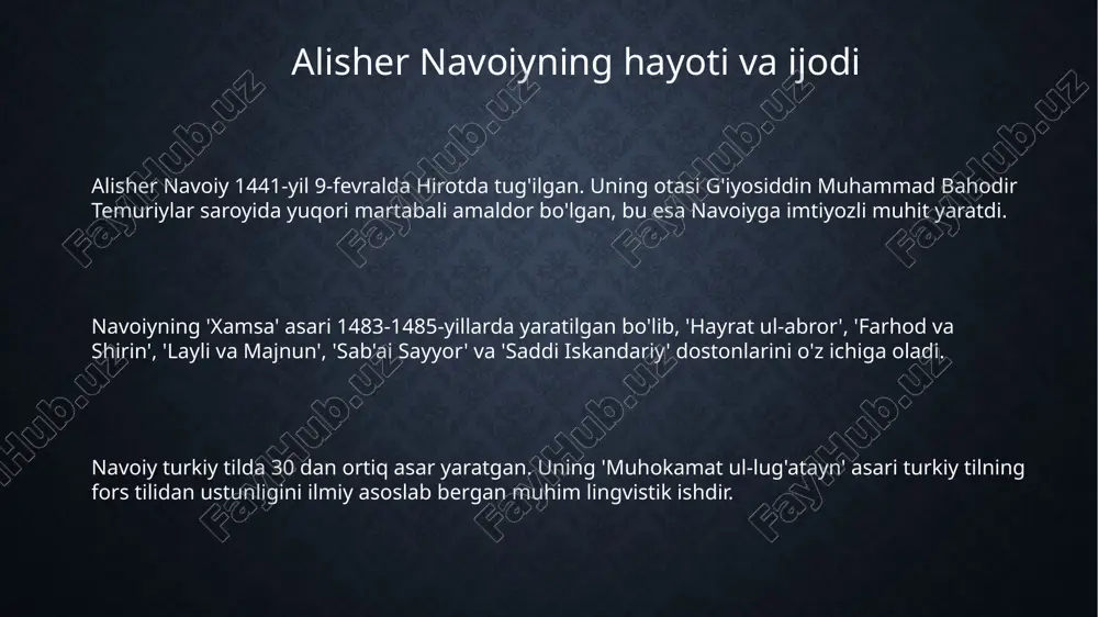 alisher navoiyning hayoti va ijodi - Page 3