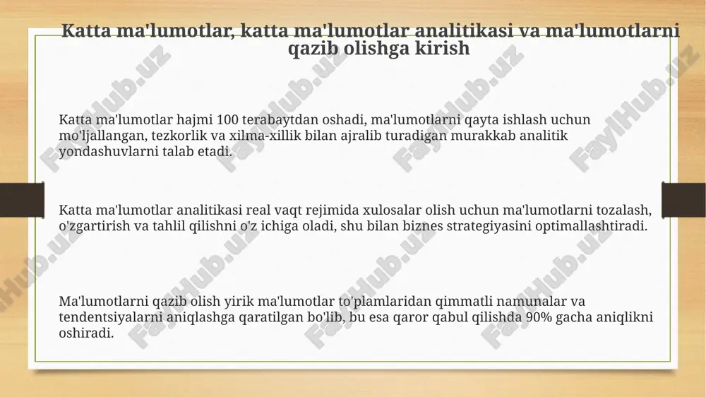 katta ma'lumotlar, big data analytics & data mining - Page 3
