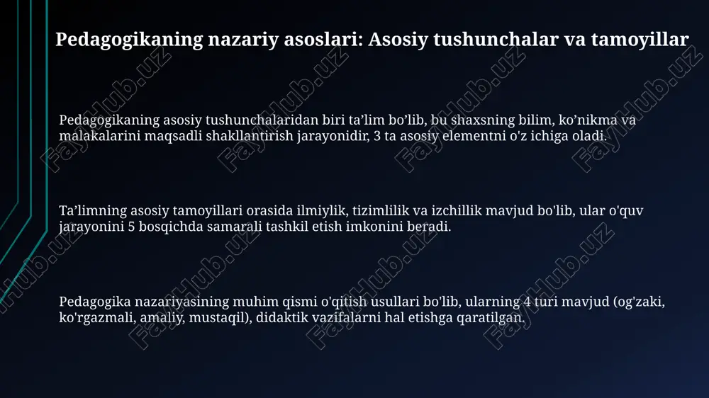 boshlang'ich ta'lim pedagogikasining nazariy asoslari - Page 3