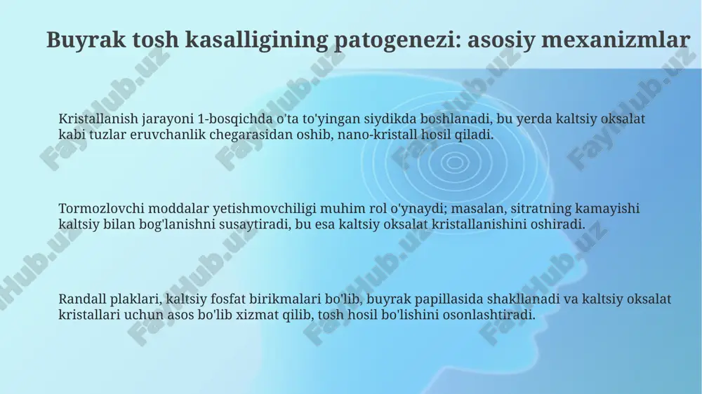 buyrak tosh kasaliklari patogenezi - Page 3