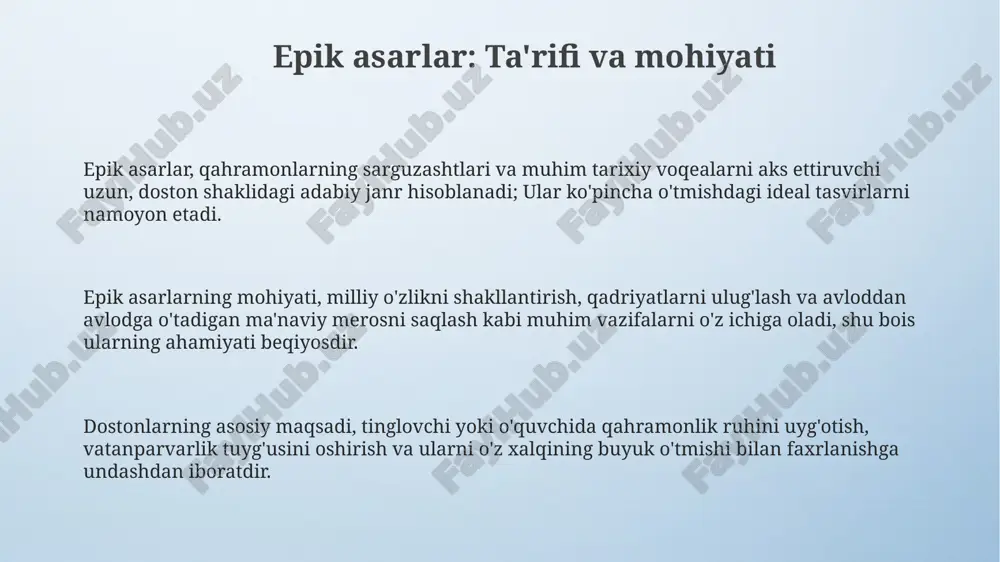 epik asarlar: ta'rifi va mohiyati - Page 3