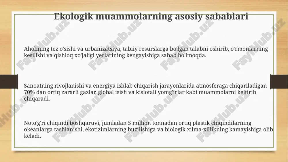 ekologik muammolarni hal qilish - Page 3