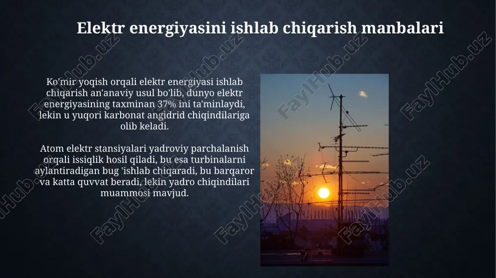 ergiya texnologiyalari 2030 yilga kelib elektr ta'minotining 60 foizini ta'minlaydi. e'tiboringiz uchun rahmat image3.jpg image4.jpg image5.jpg image6.jpg image7.jpg image8.jpg image9.jpg image10.jpg image11.jpg