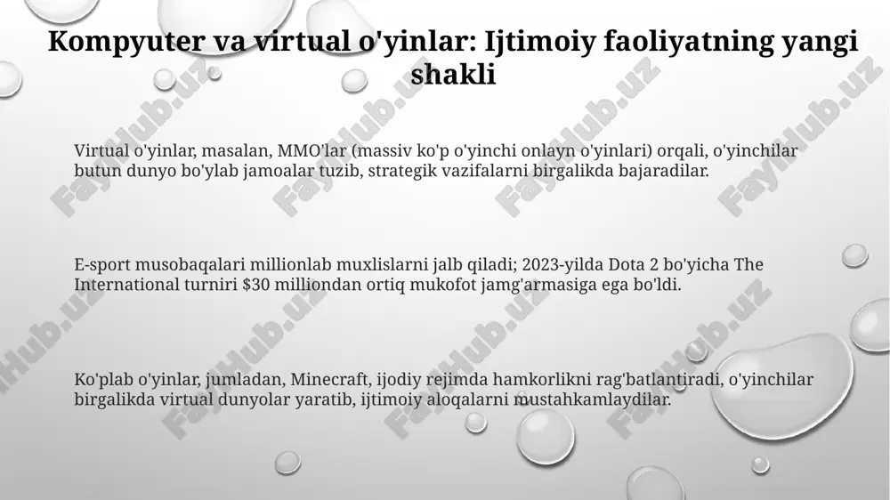kompyuter va virtual o'yinlar - Page 3