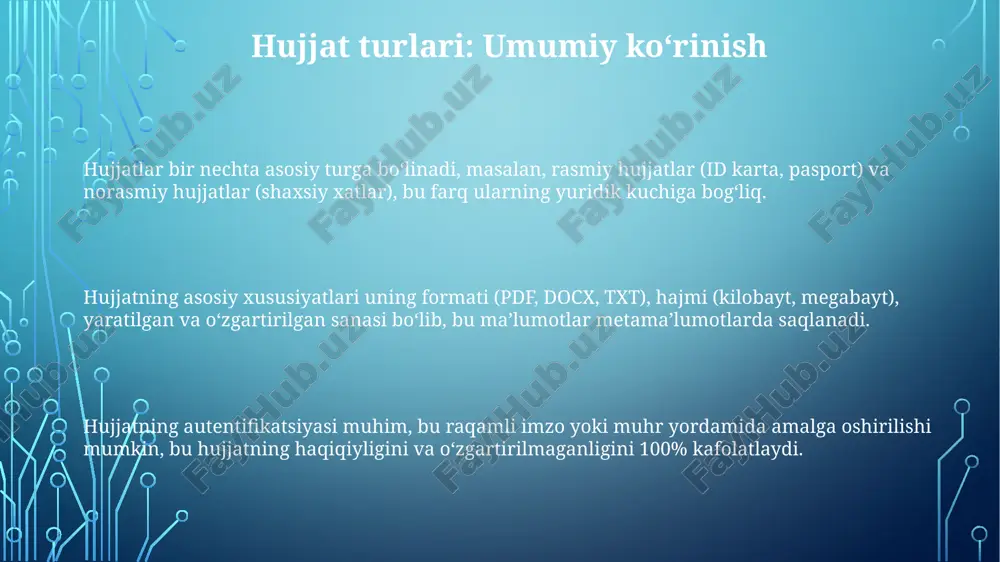 hujjat turlari va xususiyatlari - Page 3