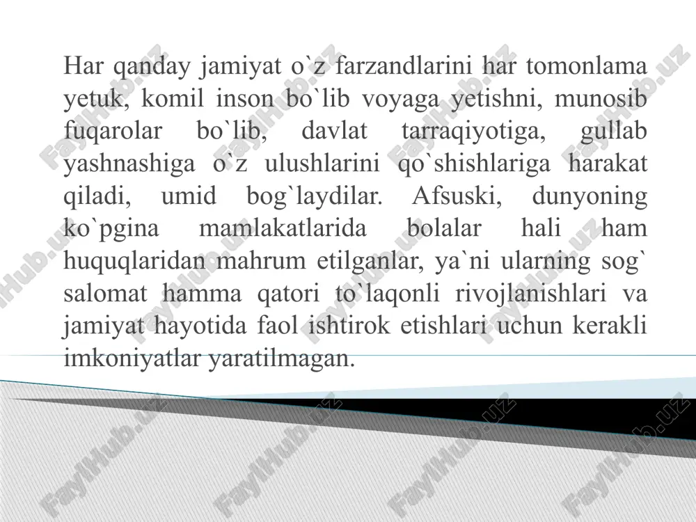 koreksion psixologik- (lot. correctio — tuzatish) bolalar va o'smirlarning psixofizik rivojlanishidagi kamchiliklarni va xatti-harakatlaridagi og'ishlarni zaiflashtirish yoki bartaraf etishga qaratilgan maxsus va umumiy psixologik chora-tadbirlar tizimi sifatida belgilanadi. kompensatsiya - (lot. compensatio - kompensatsiya, muvozanatlash) - tananing buzilgan yoki rivojlanmagan funktsiyalarini almashtirish, qayta qurish, uning o'zgargan salbiy sharoitlariga moslashish va ta'sirlangan, muvaffaqiyatsiz yoki samarasiz ishlaydigan tuzilmalarni nisbatan buzilmagan, kompensatsion tuzilmalar bilan almashtirishga urinish. mexanizmlar. ijtimoiylashtirish: ijtimoiy moslashuv - rivojlanish nuqsonlari bo'lgan bolalarga nisbatan, bu ularning jamiyatdagi yashash va mehnat sharoitlariga moslashishi, bolalarning individual va guruhli xatti-harakatlarini ijtimoiy me'yorlar tizimiga moslashtirish. ijtimoiy reabilitatsiya - nogiron bolalarni ijtimoiy muhitga kiritish. koreksion psixologiyaning maqsadi — maxsus ehtiyojlarga ega o'quvchilarning rivojlanishidagi kechikishlarni tuzatish va ularning ta'lim va tarbiya jarayonlarini individual ehtiyojlariga moslashtirishdir. koreksion pedagogikaning asosiy maqsadlari quyidagilarni o'z ichiga oladi: o'quvchilarning rivojlanishidagi kechikishlarni tuzatish maxsus ehtiyojlari bo'lgan o'quvchilarga ta'lim jarayonida yordam berish ta'lim va tarbiya jarayonlarini o'quvchining individual ehtiyojlariga moslashtirish maxsus ehtiyojlari bo'lgan o'quvchilarga …